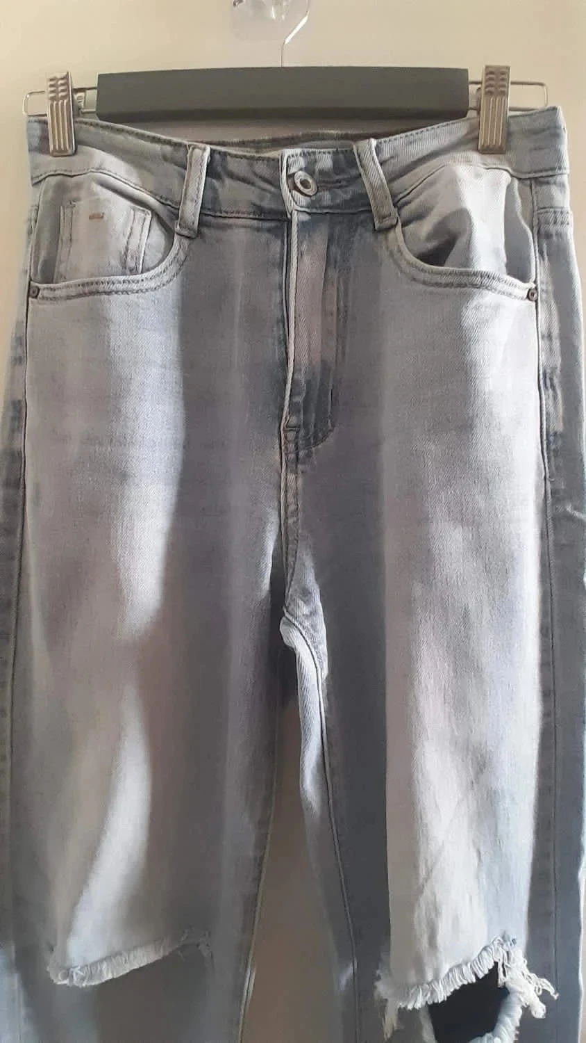 Jeans rasgado, Tamanho 34, Marca Hello Miss – photo 2